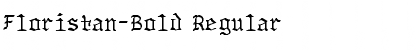 Download Floristan-Bold Regular Font Title Preview