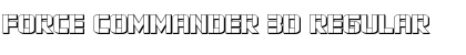 Download Force Commander 3D Regular Font Title Preview