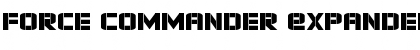 Download Force Commander Expanded Expanded Font Title Preview