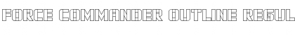 Download Force Commander Outline Regular Font Title Preview