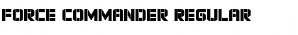 Download Force Commander Regular Font Title Preview