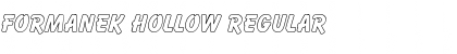 Download Formanek Hollow Regular Font Title Preview