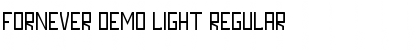 Download FORNEVER DEMO Light Regular Font Title Preview