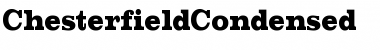 Download ChesterfieldCondensed Regular Font Title Preview