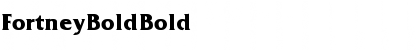 Download Fortney Bold Bold Font Title Preview