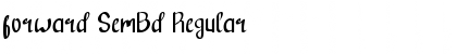 Download forward SemBd Regular Font Title Preview