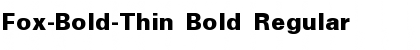 Download Fox-Bold-Thin Bold Regular Font Title Preview