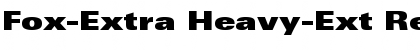 Download Fox-Extra Heavy-Ext Regular Font Title Preview