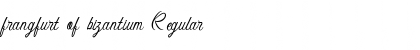Download frangfurt of bizantium Regular Font Title Preview