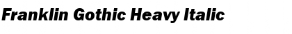 Download Franklin Gothic Heavy Italic Font Title Preview