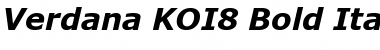Download Verdana KOI8 Bold Italic Font Title Preview
