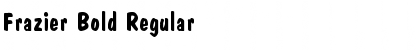 Download Frazier Bold Regular Font Title Preview