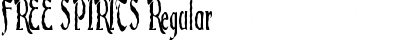Download FREE SPIRITS Regular Font Title Preview
