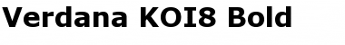 Download Verdana KOI8 Bold Font Title Preview