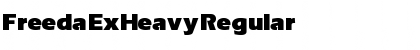 Download Freeda ExHeavy Regular Font Title Preview