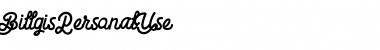 Download Billgis Regular Font Title Preview