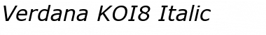 Download Verdana KOI8 Italic Font Title Preview