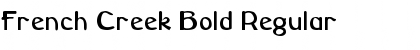 Download French Creek Bold Regular Font Title Preview