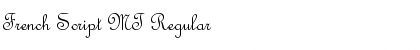 Download French Script MT Regular Font Title Preview