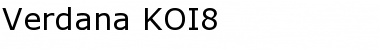 Download Verdana KOI8 Regular Font Title Preview