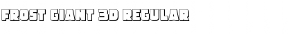 Download Frost Giant 3D Regular Font Title Preview