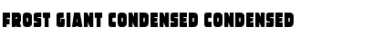 Download Frost Giant Condensed Condensed Font Title Preview