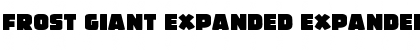 Download Frost Giant Expanded Expanded Font Title Preview