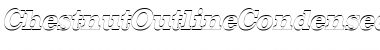 Download ChestnutOutlineCondensed Oblique Font Title Preview