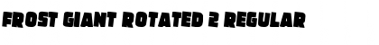 Download Frost Giant Rotated 2 Regular Font Title Preview