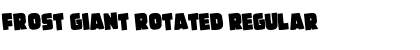 Download Frost Giant Rotated Regular Font Title Preview