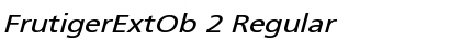 Download FrutigerExtOb 2 Regular Font Title Preview