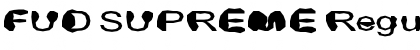 Download FUD SUPREME Regular Font Title Preview