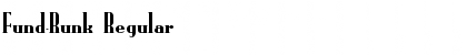 Download Fund-Runk Regular Font Title Preview