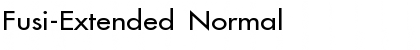 Download Fusi-Extended Normal Font Title Preview