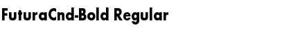 Download FuturaCnd-Bold Regular Font