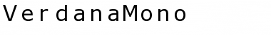 Download VerdanaMono Regular Font Title Preview