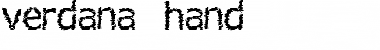 Download verdana_hand Regular Font Title Preview