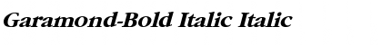 Download Garamond-Bold Italic Font