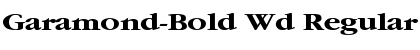 Download Garamond-Bold Wd Regular Font