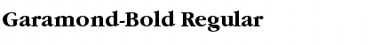 Download Garamond-Bold Regular Font