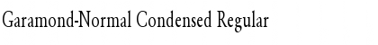 Download Garamond-Normal Condensed Font
