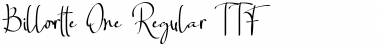 Download Billortte One_Regular Regular Font Title Preview