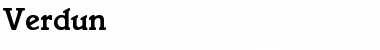 Download Verdun Regular Font Title Preview
