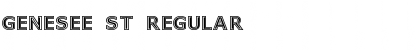 Download Genesee St Regular Font Title Preview