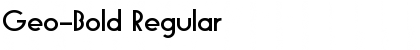 Download Geo-Bold Regular Font Title Preview