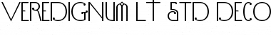 Download VereDignum LT Std Decorative Regular Font Title Preview