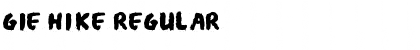 Download Gie Hike Regular Font Title Preview