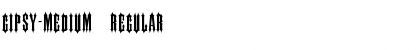 Download Gipsy-Medium Regular Font Title Preview