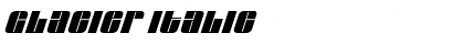 Download Glacier Italic Font Title Preview