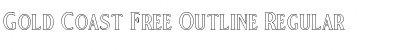 Download Gold Coast Free Outline Regular Font Title Preview